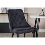 Velvet Deluxe Matstol Svart, Polyester