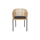 Delta Karmstol Antracit/Teddy Black Natur