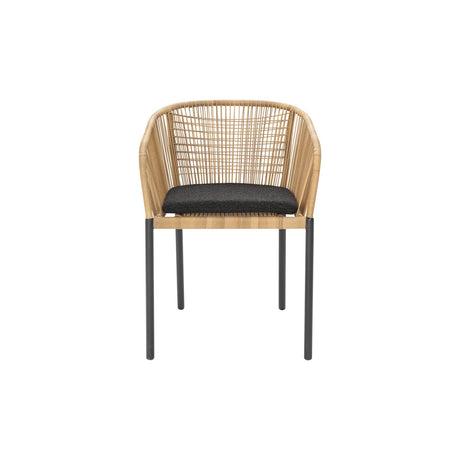 Delta Karmstol Antracit/Teddy Black Natur