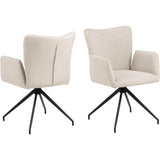 Millau Karmstol Basel tyg Beige