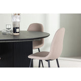 Matilda, Polar Rund matgrupp Beige,Svart, Svart, ⌀130