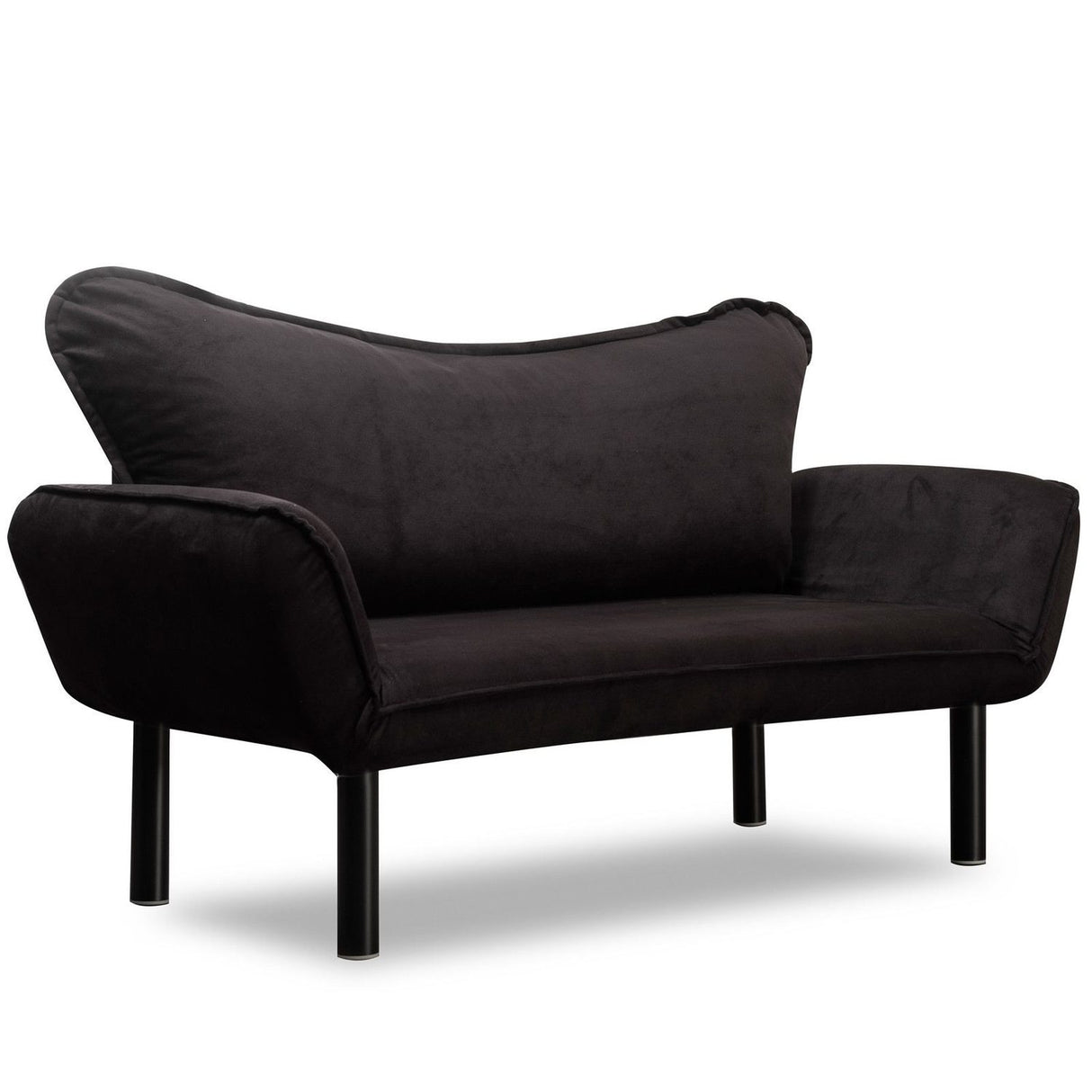 Chatto (150 x 70 x 75 cm) Svart 2-sits bäddsoffa