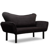 Chatto (150 x 70 x 75 cm) Svart 2-sits bäddsoffa