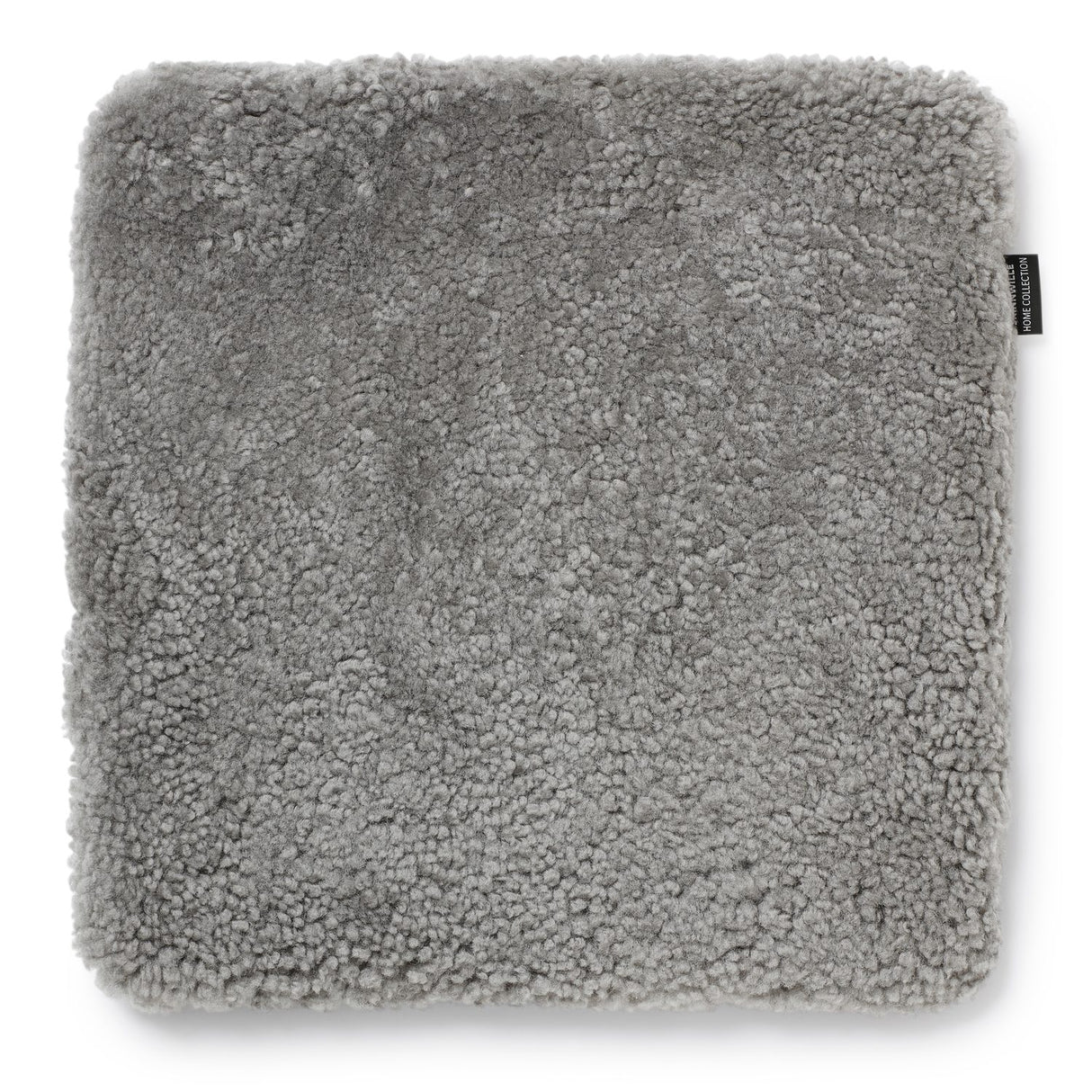 Curly Kvadrat Sittplätt Natural Grey