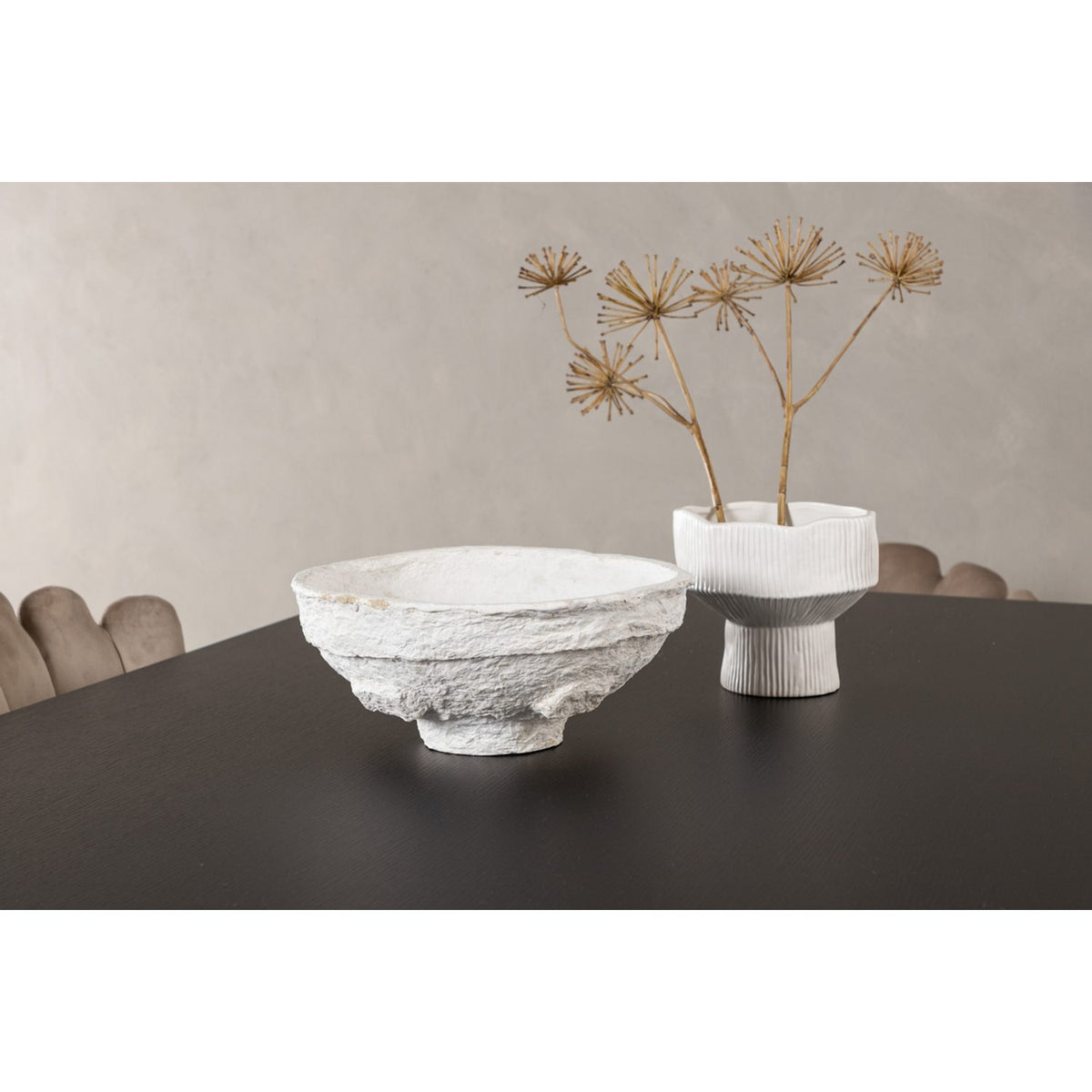 Vail, Limhamn Rektangulär matgrupp Beige, Svart, Svart, 200 x 100