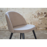 Sammet Matstol Beige