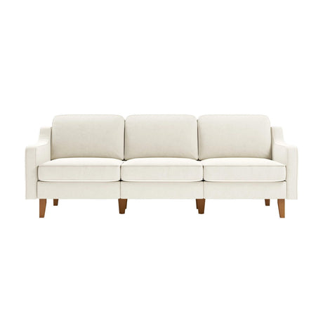 Kingston Extra (220 x 84 x 87 cm) 3-sitssoffa Mjölkskum valnöt