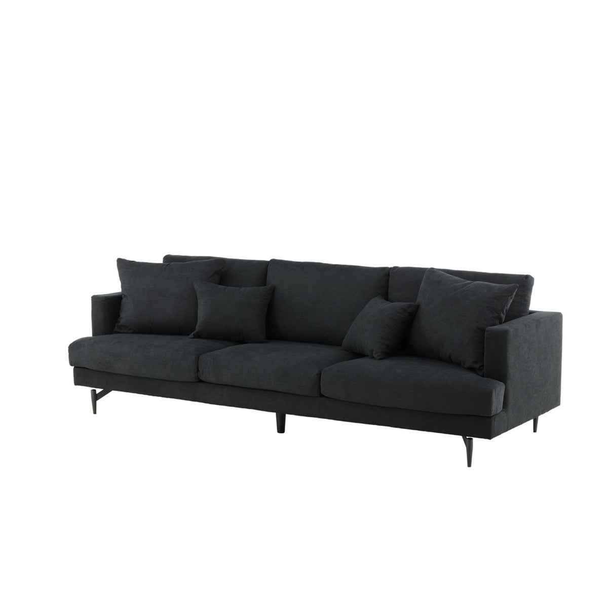 Sofia 3-sitssoffa Svart, Polyester