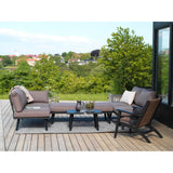 Kira Loungefåtölj Svart/Rustik