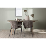 Andy, Modesto Oval matgrupp Svart,Brun, Natur, 180 x 90