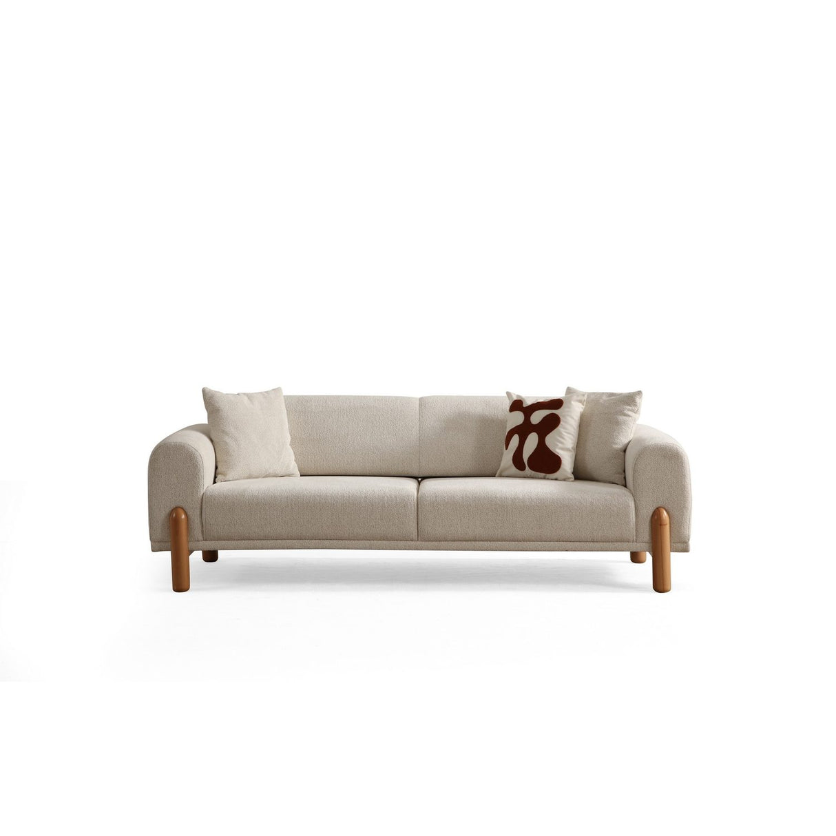 Accra 3-sits (228 x 88 x 75 cm) Creme 3-sits bäddsoffa