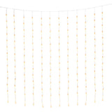 Gardin Droppar LED Ljusslinga Ute 200x200 cm, Amber