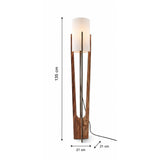 Minimalistisk (H 135 cm) Golvlampa Valnöt