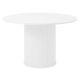 Accento Ø120 cm Matbord Vit