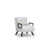 Freetown Single (26 x 120 x 60 cm) 1-sits bäddsoffa Vit