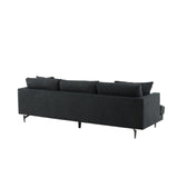 Sofia 3-sitssoffa Svart, Polyester
