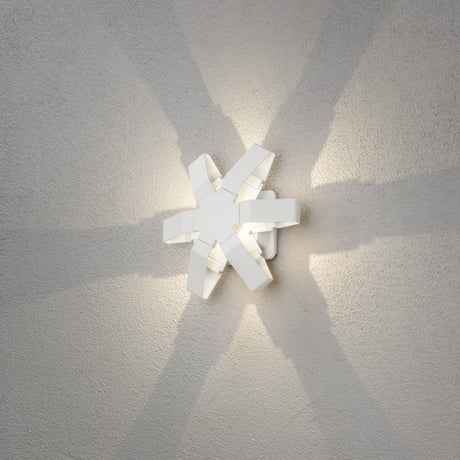 Pescara Stjärna HP-LED 3W Vägglampa Ute Vit