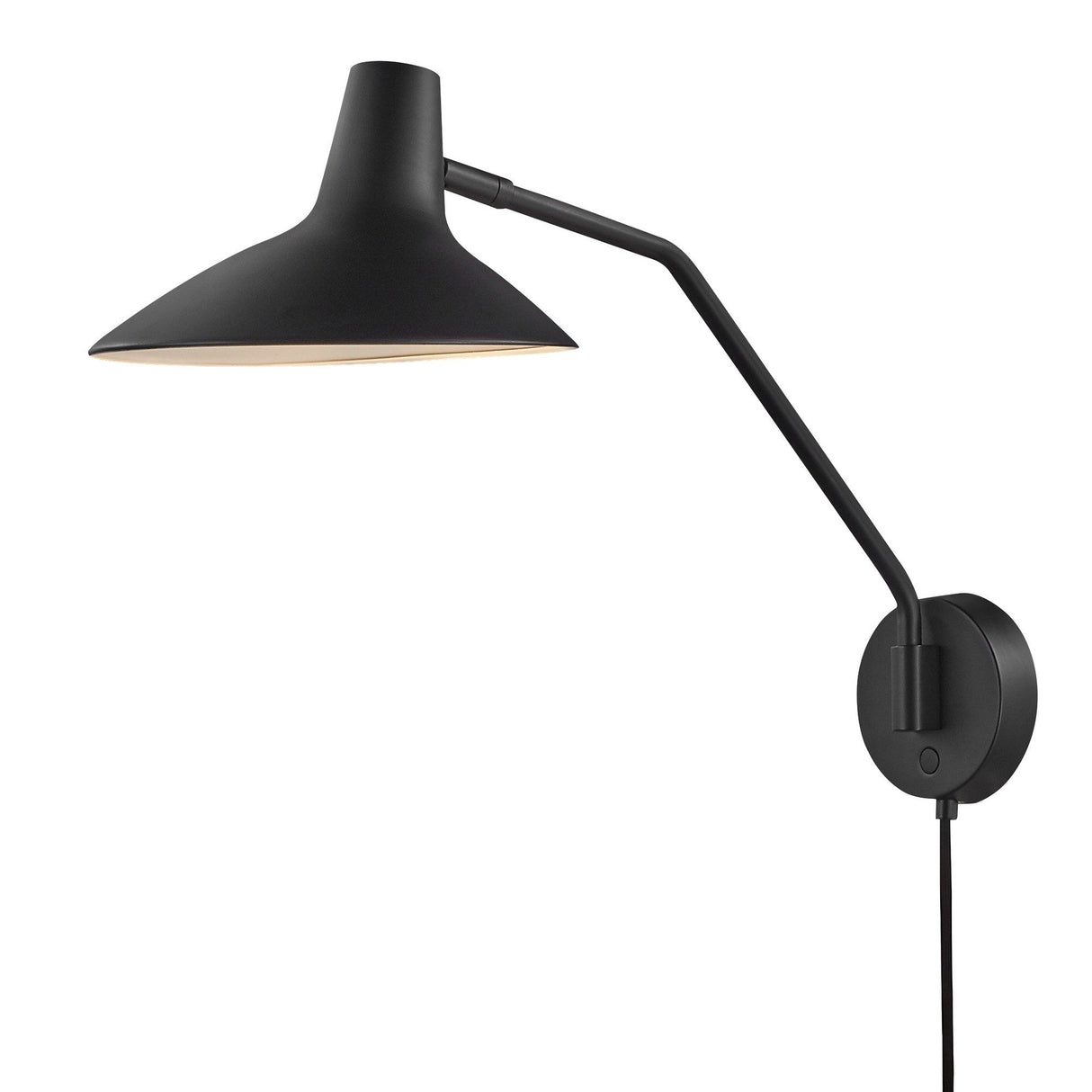 Darci Svängbar Svart Vägglampa