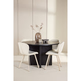Strada, Lilja Oval matgrupp Beige, Svart, ⌀120