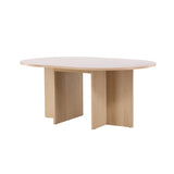 Strada Rektangulärt matbord Vitlasyr, MDF, ⌀120