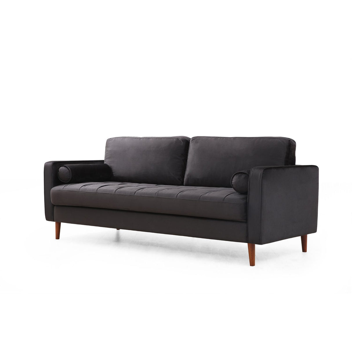 Rom (215 x 90 x 70 cm) 3-sitssoffa Svart ek