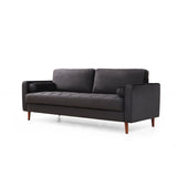 Rom (215 x 90 x 70 cm) 3-sitssoffa Svart ek