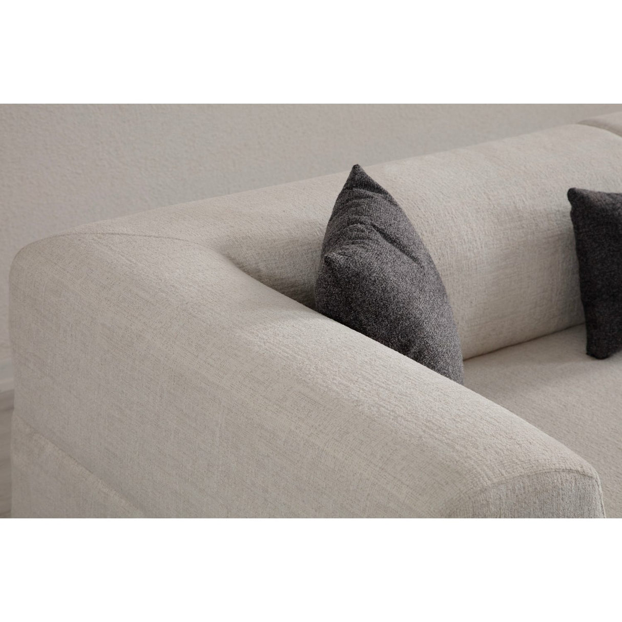 Doha 3-sits (225 x 93 x 75 cm) 3-sitssoffa Vit