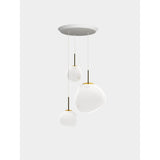 Melt Trio Round Pendelsystem Opalescent, Gold