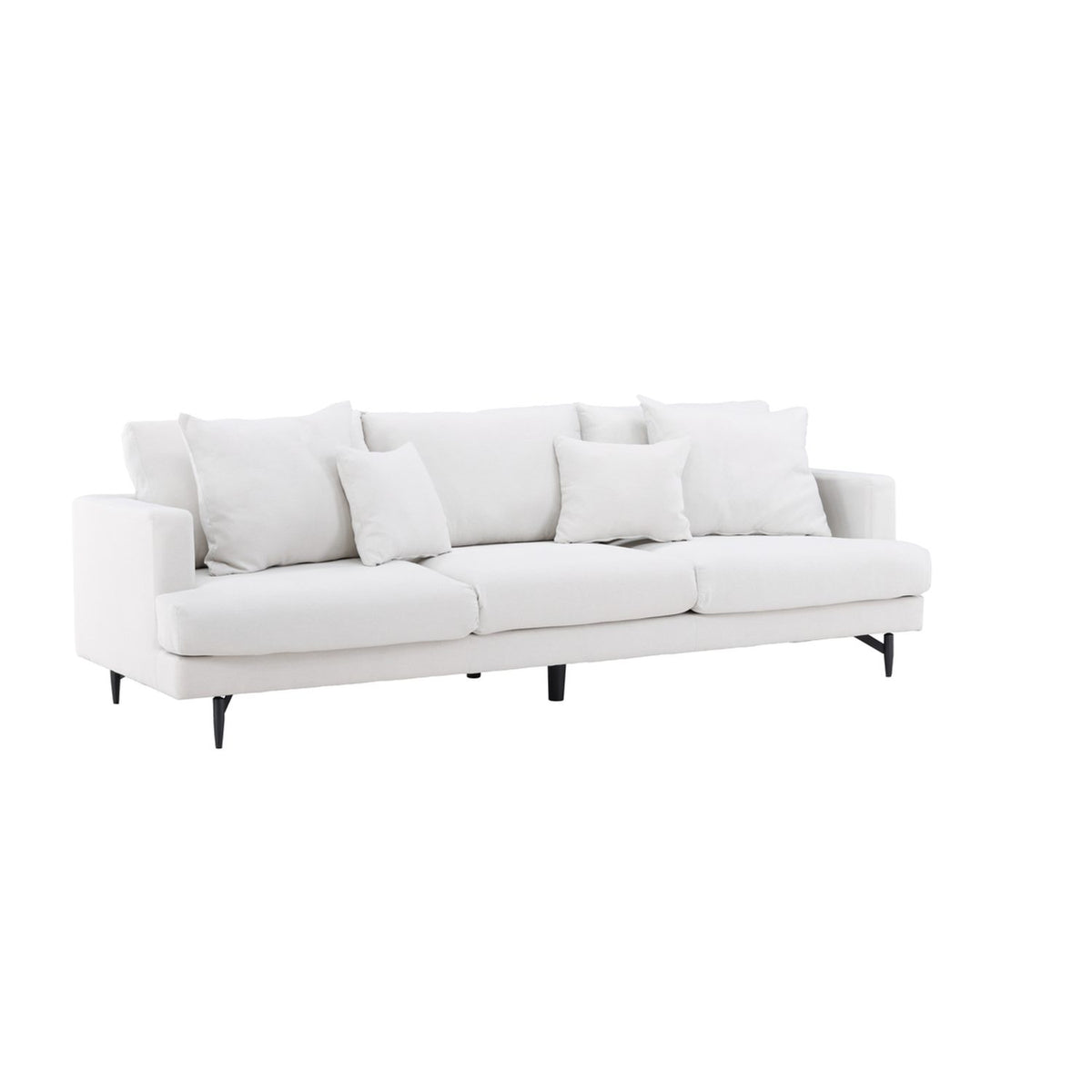 Sofia 3-sitssoffa Beige, Polyesterlinne