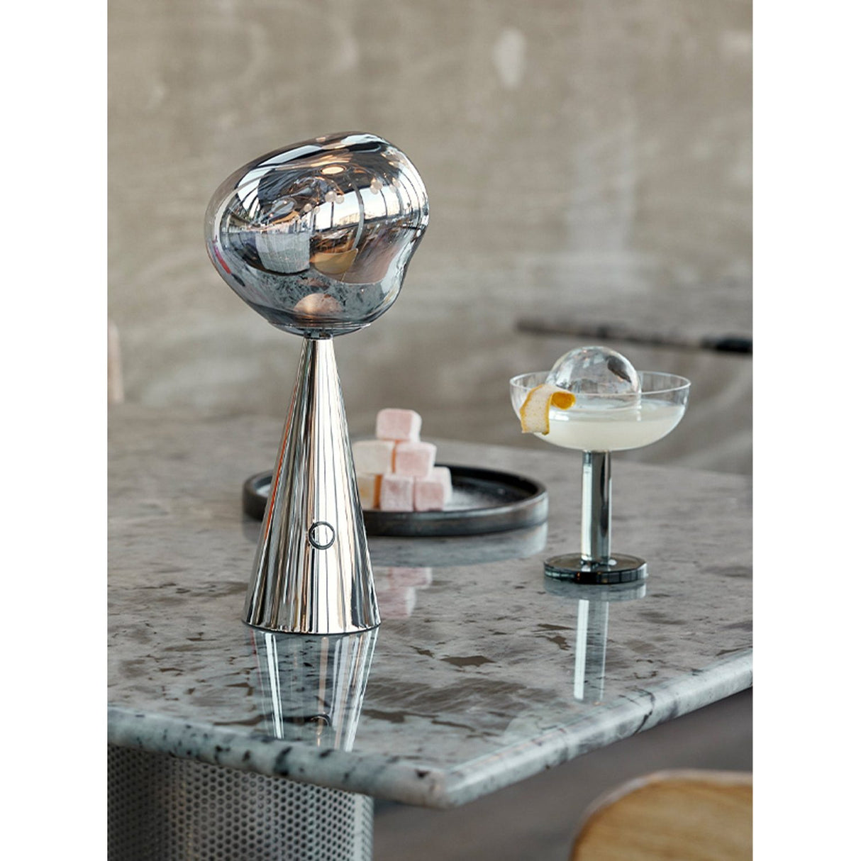 Melt Portable Portabel lampa Silver