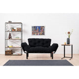 Helsingfors (155 x 85 x 70 cm) 2-sits bäddsoffa Svart