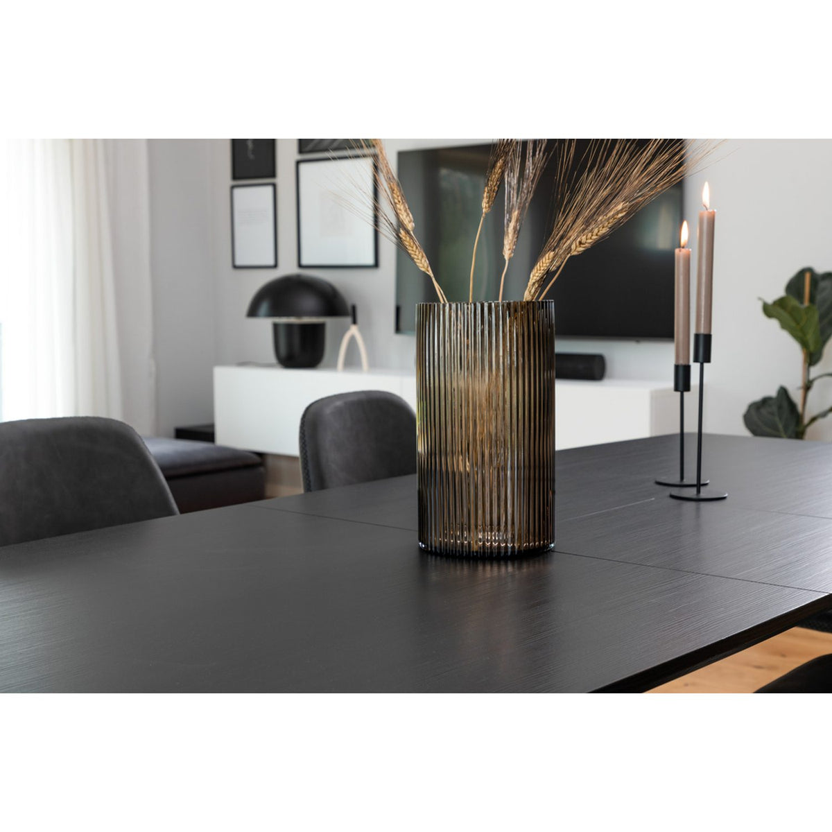 Inca, Polar Rektangulär matgrupp Svart, Svart, 160 x 85