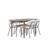 Andy, Chico Oval matgrupp Vit, Natur, 180 x 90