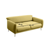 Sevilla 3-sits (214 x 98 x 85 cm) 3-sits bäddsoffa Gul