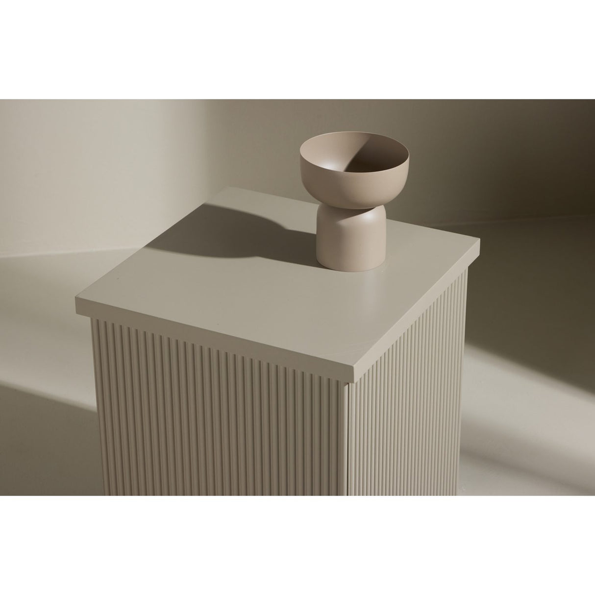 Lenox Sidobord Beige, 40 x 40