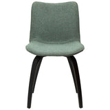 Glee Stol Pebble Green Bouclé, Black