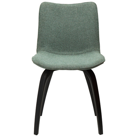 Glee Stol Pebble Green Bouclé, Black