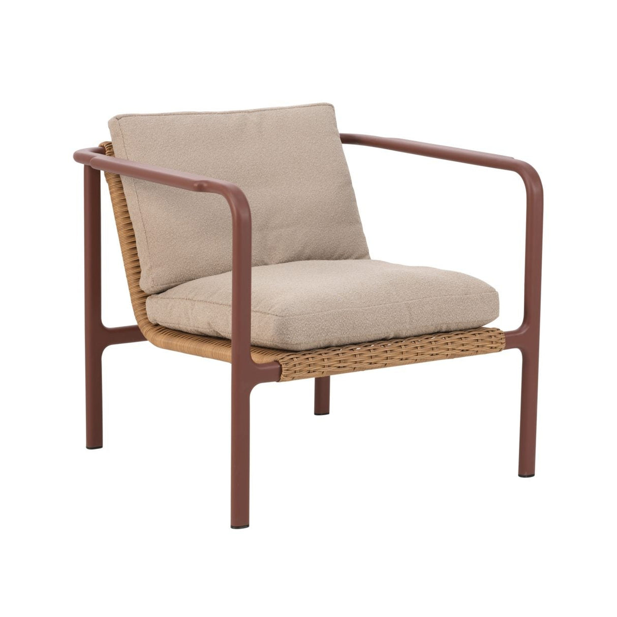 Motty Fåtölj Zin Red/Teddy Beige
