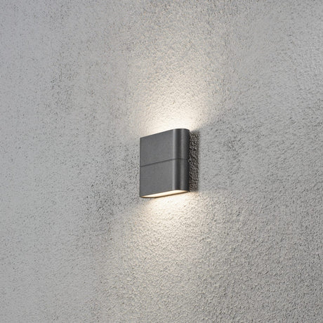 Chieri HP-LED 2x3W Vägglampa Ute Antracit