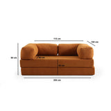 Tropea 2-sits bäddsoffa Orange