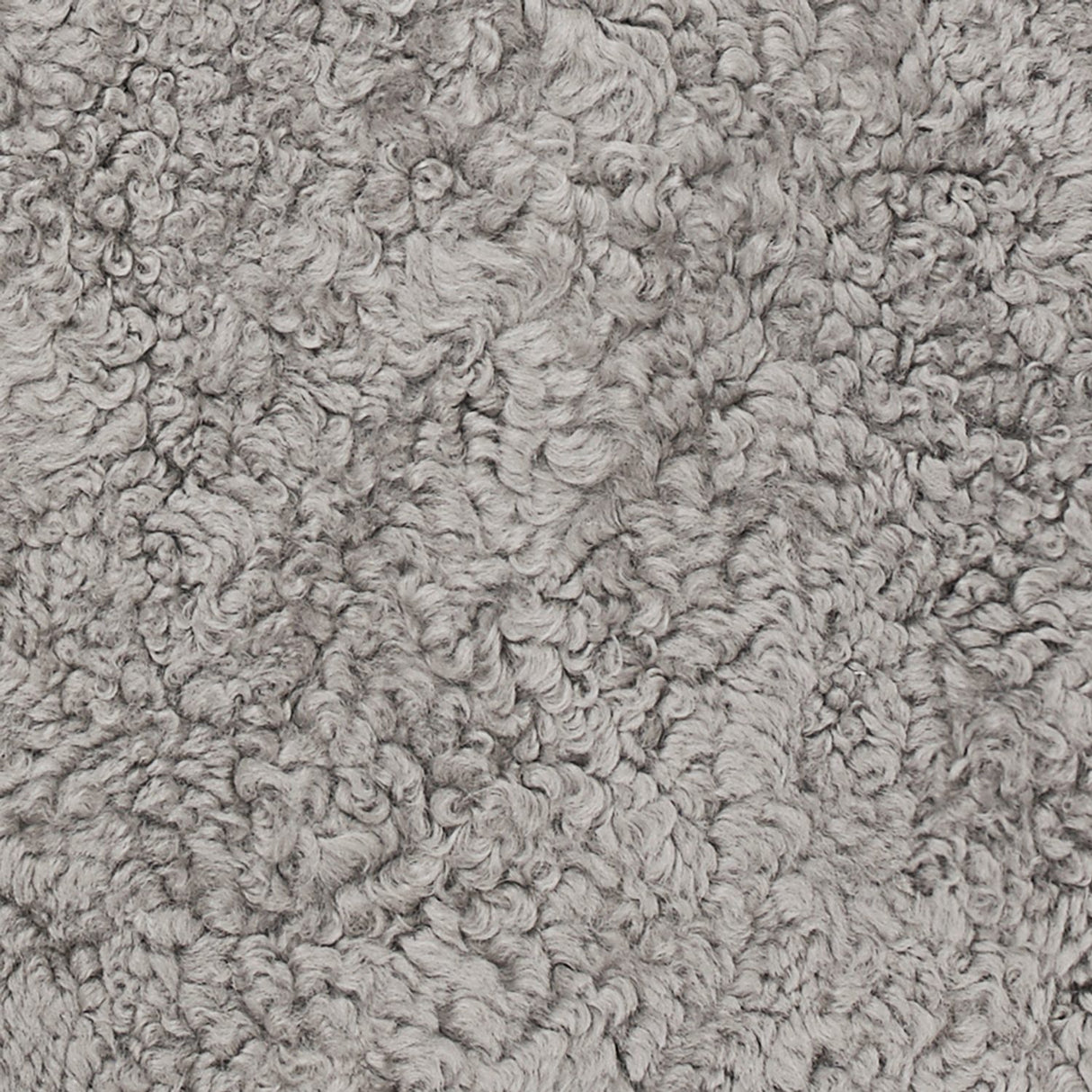 Curly Dubbel Fårskinn Fäll Natural Grey