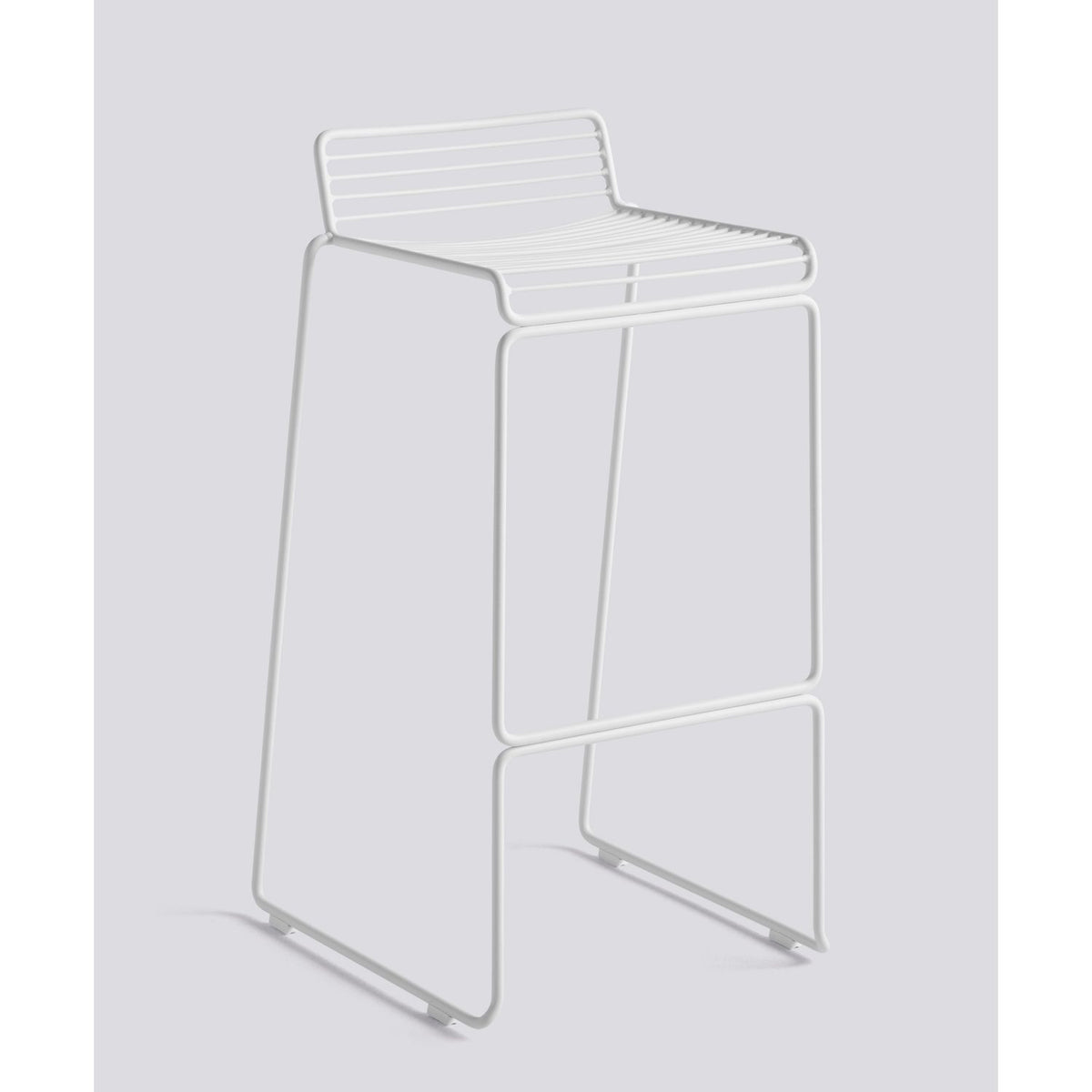Hee 75 cm Barpall White – pulverlackerat stål