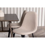 Kaseidon, Polar Rektangulär matgrupp Beige,Svart, Mörkbrun, 120 x 80