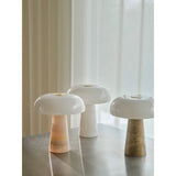 Glossy Bordslampa Beige