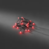 Cherry LED Timer 6h Ljusslinga Inomhus 20 Lampor (1.52m), Röd