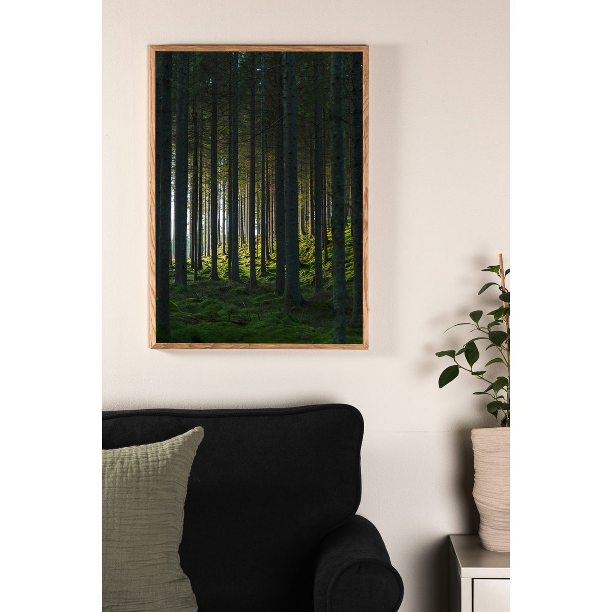 Skog Poster Grön, 30 x 40 cm
