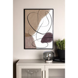 Linjer Poster Beige, 50 x 70 cm
