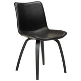 Glee Stol Vintage Black Art.Leather, Black