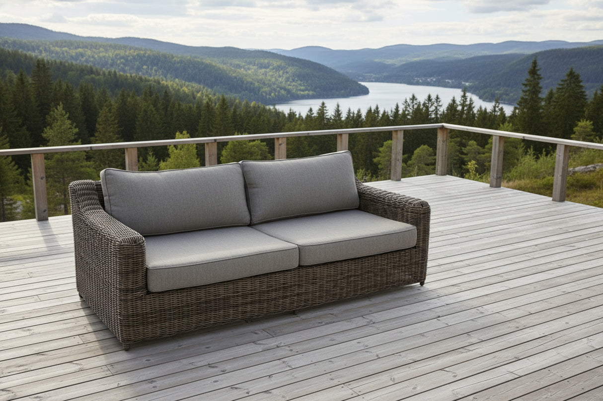 Glendon 3-sits Soffa Dark Brown/Soft Moose
