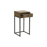 Regal Sängbord Brunlackad Ek, 60 cm